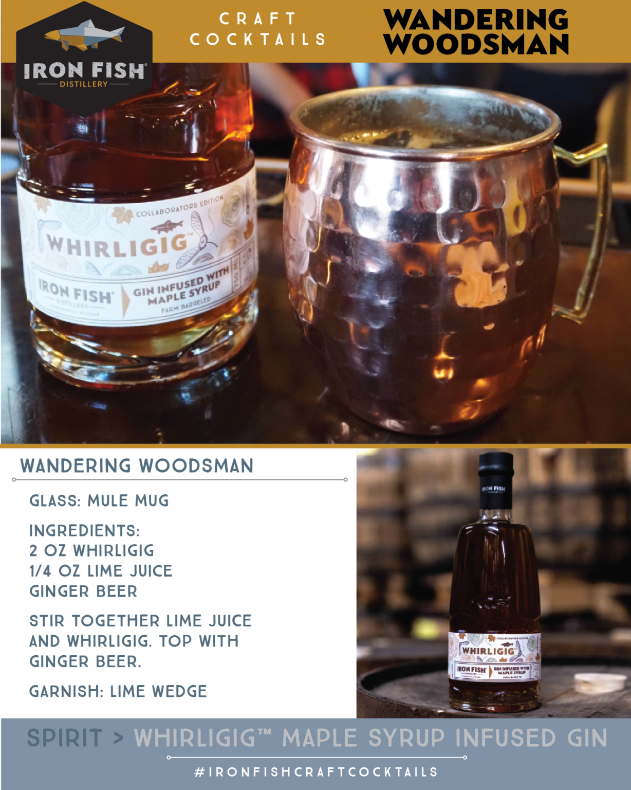 Wandering Woodsman Iron Fish Distillery