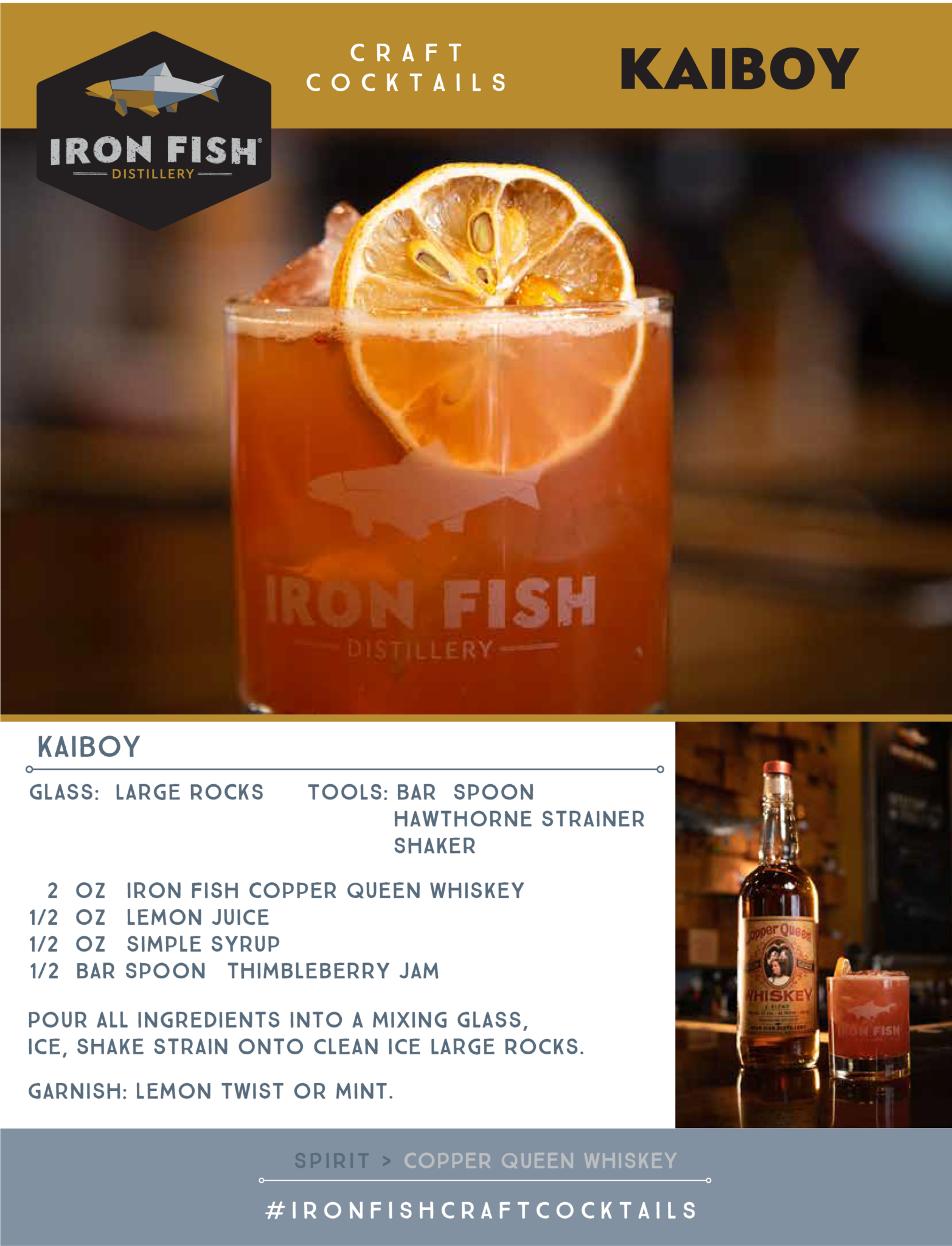 KaiBoy - Iron Fish Distillery